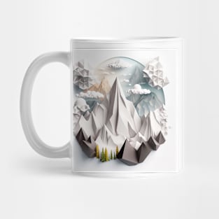 origami mountains Mug